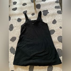 Corduroy black dress.